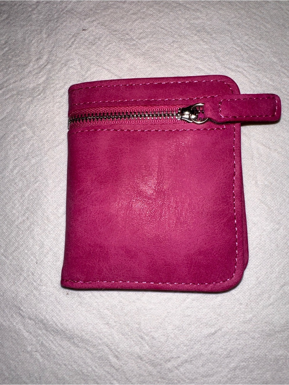 ⭐️ Women's Pink Faux Leather Zip Wallet New